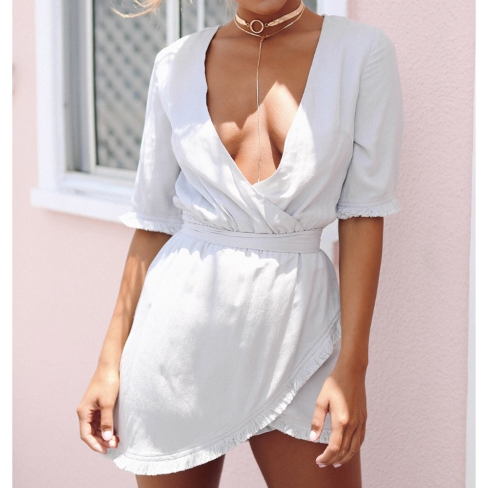 Sabo Skirt Romper (Lana Fringed Playsuit)
